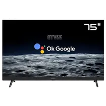 Smart TV Qled Smartfy 75" GTV75 4K Ultra HD com Soundbar