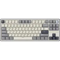 Teclado Royal Kludge R87 Pro 80% (TKL) Mecânico Creamy RGB - Half Grey (Inglês)