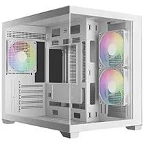Gabinete Gamer Gamdias Aura GC10M V2 WH Argb Mini Tower / 3 Cooler / Argb - Branco
