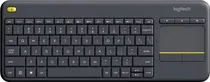 Teclado Logitech + Touch Wireless K400 Plus 920-007123 Preto (Espanhol)