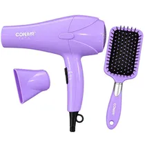 Kit Secador Conair CB246PP4ES 1875W com Escova Bilingue Roxo 110V