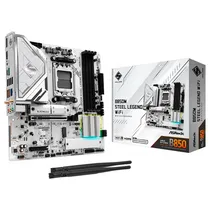 Placa Mãe AM5 Asrock B850M Steel Legend Wifi/DDR5/M.2