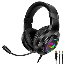 Fone Gamer Redragon H260RGB Hylas RGB / com Fio - Preto