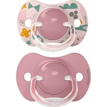 Suavinex Nursery Chupete Fisio +18M 2UNID. A Walk L4 Sil 18M+ Rosa