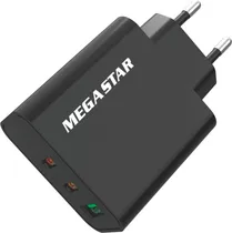Cargador Pared Mega Star CH331 2 USB-A Black