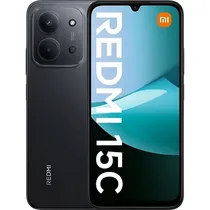 Celular Xiaomi Redmi 15C Dual Sim de 128GB 4GB Ram de 6.9" 50MP 8MP - Midnight Black (Global)