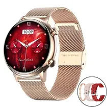 Smartwatch G-Tide Romance Lady Time de 1.1" Con Bluetooth/NFC /IP68 - Gold