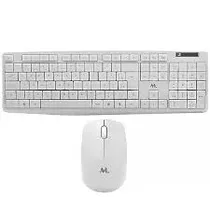 Teclado + Mouse Mtek KM5197W 1200 Dpi Ultra Slim - White