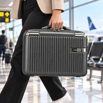 Maleta Amenews Abs Cinza-Escuro 35 CM