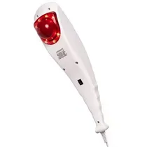 Masajeador Muscular More Fitness MF-25 Con 3 Cabezales 110 ~ 60 HZ - Blanco/Rojo