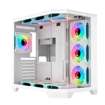 Gabinete Gamer FTX Tank - com Painel Em Vidro Temperado - Branco