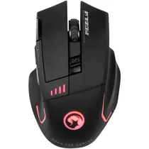 Mouse Inalámbrico Marvo M720W 8D 4800DPI Negro/Rojo