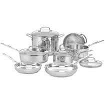 Juego de Olla Cuisinart Acero Inoxidable 11PZS