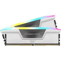 Kit Memória Ram DDR5 Corsair Vengeance RGB 32 GB (2 X 16 GB) 6000 MHZ CMH32GX5M2E6000C36W - Branco