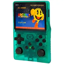Console Portátil R40S Pro 256GB de 3.5" com 30.000 Jogos - Verde