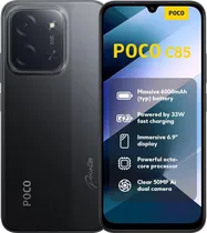 Celular Xiaomi Poco C85 Dual 128GB/6GB Ram 4G Black