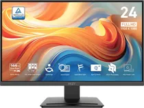 Monitor MSI 23.8" Pro MP243L E14 Full HD 1MS/144HZ HDMI/VGA Preto