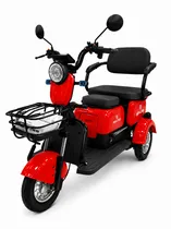 Triciclo Elétrico Midi Pro MDP-X3PRO-1000W-Vermelho