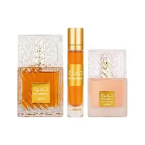 Kit Perfume Lattafa Khamrah 3 Peças Unissex