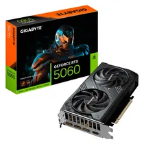 Placa de Vídeo Gigabyte Windforce Oc Nvidia Geforce RTX-5060 8GB GDDR7 - GV-N5060WF2MAX OC-8GD