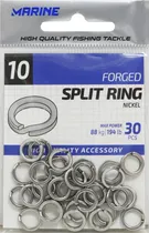 Girador Marine Sports 10 Forged Split Ring Nickel com 30 Peças