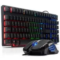 Teclado Set Gamer Semi Mecânico K71 LED USB PT - Black