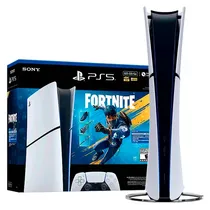 Console Sony Playstation PS5 Slim CFI-2115B 4K Digital 120HZ 825GB, Sem Disco Bivolt + Fortnite