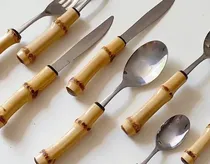 Gma Talheres Set Cubiertos Bambú 20PC