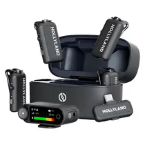 Microfone Wireless Hollyland Lark Max 2 Combo 4 Person Black
