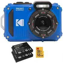 Câmera Fotográfica Kodak Pixpro WPZ2 16MP Full HD de 2.7" com Wi-Fi - Azul