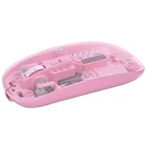 Mouse Wireless Satellite A773G Transparente Rosa BT 2.4GHZ