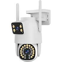 Câmera de Vigilância IP Satellite A-CAM8009D 6 MP Wi-Fi - Branco