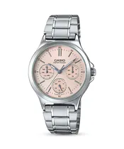 Casio Reloj Fem LTP-V300D-4AUDF Rosa/Plateado + Estuche