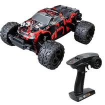 Automodelo Carro Elétrico MD Enoze Sprint 3726 No° 9300E - Escala 1/18 - 40KM/H - Recarregável - com Controle - Preto e Vermelho