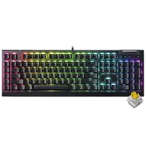 Teclado Gamer Mecânico Razer Blackwidow V4 X / RGB / Inglês - Preto (RZ03-04701900-R3U1)