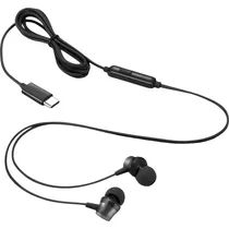 Fone de Ouvido Lenovo 300 USB-C - Preto