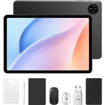 Tablet Doogee Tab A9 Vip Edition Agile 64GB/3GB Ram de 10.1" 8MP/5MP + Teclado Inglês + Capinha Cinza