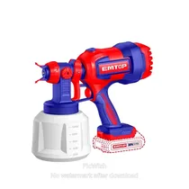 Pistola p/ Pintura Bateria Emtop ELSG20042 800ML c/ Bate/ C/ Carre 615551*
