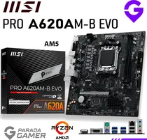Placa Mãe MSI AM5 Pro A620AM-B Evo HDMI/ USB3.2/ M.2/ DDR5/ Matx