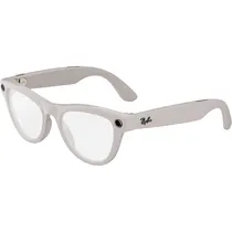 Óculos Inteligentes Ray-Ban Meta Skyler RW4010 - com Camera - Padrão/Feminino - Wi-Fi - Shiny Chalky Gray/Transitions Sapphire