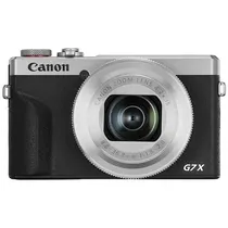 Câmera Canon Powershot G7X Mark III 20.1MP 4K de 3.0" com Wi-Fi/Bluetooth - Prata/Preta