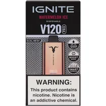 Vaper Descartavel Ignite V120 Pro Rose Gold Watermelon Ice 12000 Puffs