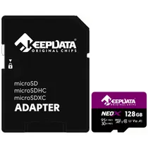 Cartão de Memória Keepdata Neox KDMSDC10U3A1/128G - 128GB - Micro SD com Adaptador - 95MB/s