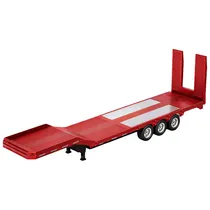 Semirreboque Prancha Hui Na Toys No° 1502 - 1/18 - 6 Rodas - Vermelho