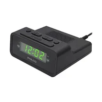 Rádio Relógio Philco PAR1006GR - FM - 0.6" - Preto