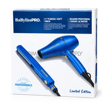 Babyliss Limited Edition 1½ Plancha Ionica 450°F + Secador Profesional 2000W Azul BNTINPP43UZ