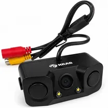 Câmera de Ré Krab KBCRS451 com Sensor de Estacionamento/Visão Noturna - Preta