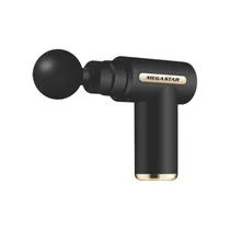 Megastar Masajeador Muscular FMA9 4 Cabezales/Recargable Biv Negro