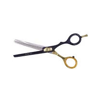 Tesoura de Desbaste / Desfiar Lmonyx 019 Preto / Dourado 6"