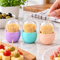 Kit Porta-Palitos Neng Ge com Palitos de Bambu 3 Peças